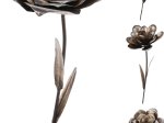 Sodo dekoracija GĖLĖ, metalinė, įsmeigiama, 22 x 22 x 92 cm., trys skirtingi dizainai