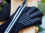 Griliaus pirštinės BARBECOOK Premium, juodos spalvos, 33 cm
