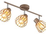 Kryptinis šviestuvas GLOBO Olin, E27, 3 x 40W, 230V, kavos sp., 500x125x175 mm