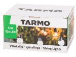 Šviečianti girlianda TARMO, 2 m, 10 vnt. Lempučių, 0,06 W, su saulės arba AA elementais (į komplektaciją neįeina), IP44
