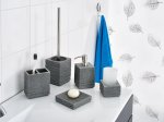 Tualeto šepetys RIDDER Brick, pastatomas, polyresinas/nerūdijantis plienas, pilkos spl.