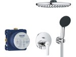 Dušo komplektas GROHE Start, potinkinis, su 250mm lietaus galva ir 110mm dušeliu, chromas, 25292000