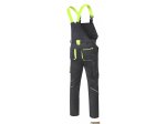 Puskombinezonis HOGERT WORKWEAR Reetz, 58% medvilnė, 40% poliesteris, 2% elastanas, juoda spalva, M (50) dydis, CE