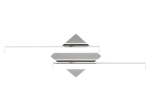 Lubinis vonios šviestuvas RABALUX Antonia, LED, 2 x 12W, 230V 50Hz, 4000K, 2360 lm, IP44, metalinis, chromo/baltos sp., 735 x 70 x 265 mm, 5895
