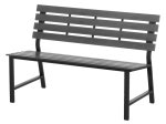 Suolas 4LIVING Luna, 59 x 81 x 125 cm, iki 320 kg,  pilkos spalvos polimediena