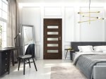 Laminuotos vidaus durys su užlaida VOSTER Bergamo 10, dešininės, spalva Oak, matmenys 2030 x 644 x 40 mm