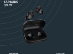 Įkraunamos belaidės ausinės STREETZ TWS-110, Bluetooth 5, įkrovimo dėklas 500 mAh, matinės juodos sp.