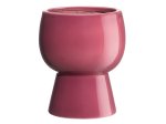 Kambarinis keraminis vazonas 4Living Casa, tamsiai rožinės sp., 15,5 x 15,5 x 18 cm.
