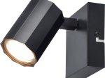 Kryptinis šviestuvas RABALUX Rogelio 73023, GU10 1X MAX 5W, skermuo 50 mm, IP20, 230V, 50Hz, matinės juodos sp.