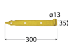 Puskilpė DOMAX, ZP 300/13 300x35x4,0 mm, 8203