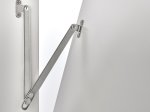 Durelių laikiklis HETTICH, 250mm, dengtas nikeliu, 89168