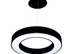 Pakabinamas LED šviestuvas TOPE, 48W, 3000-6500K, 230V, 4320lm, IP40, 80 cm skersmuo, juodos spalvos