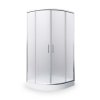 Dušo kabina ROTH Texas, 80 x 80 x 190cm, pusapvalė, žemas padėkl.12,5cm, stiklas 4mm, sifonas, kilmės šalis Čekija