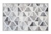 Kilimėlis RICCO Sevilla, 50 x 80 cm, zigzagai, pilkas, 100% veliūras ant lateksinio sluoksnio, 773-305