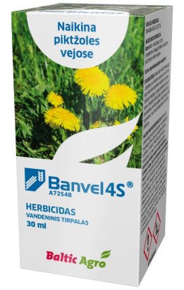 Herbicidas BALTIC AGRO Banvel 4S, 30 ml | MOKI VEŽI