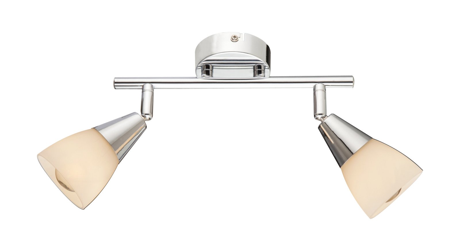 Kryptinis šviestuvas GLOBO Tadeus, E14, 2 x 40W, 230V, chromas, stiklas, 250 x 150 mm, 54919-2