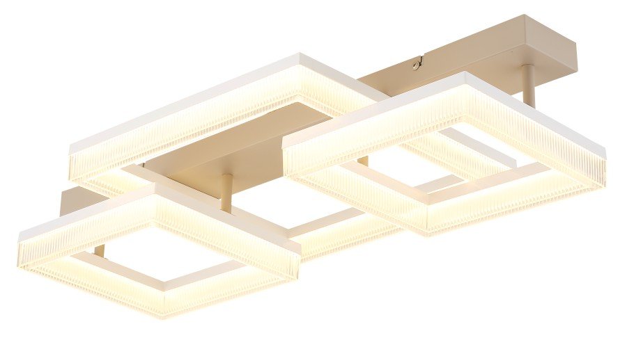 Pakabinamas LED šviestuvas GLOBO Zara, 40W, 230V, 3000K, 3300lm, baltos spalvos, 660 x 330 x 123 mm, 48047D2