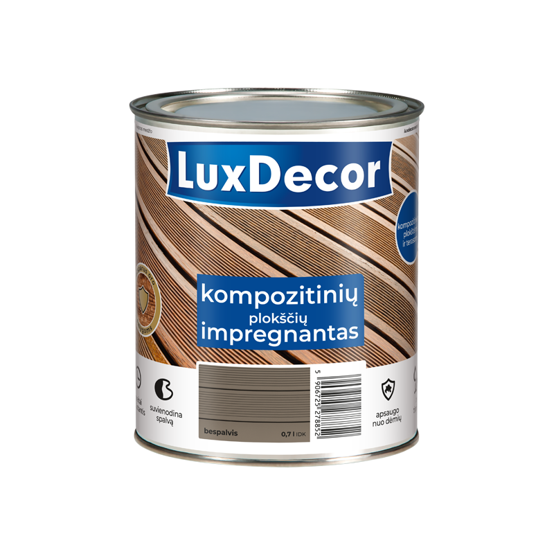 Kompozicinės dangos impregnantas LUXDECOR, 0,7 l, bespalvis