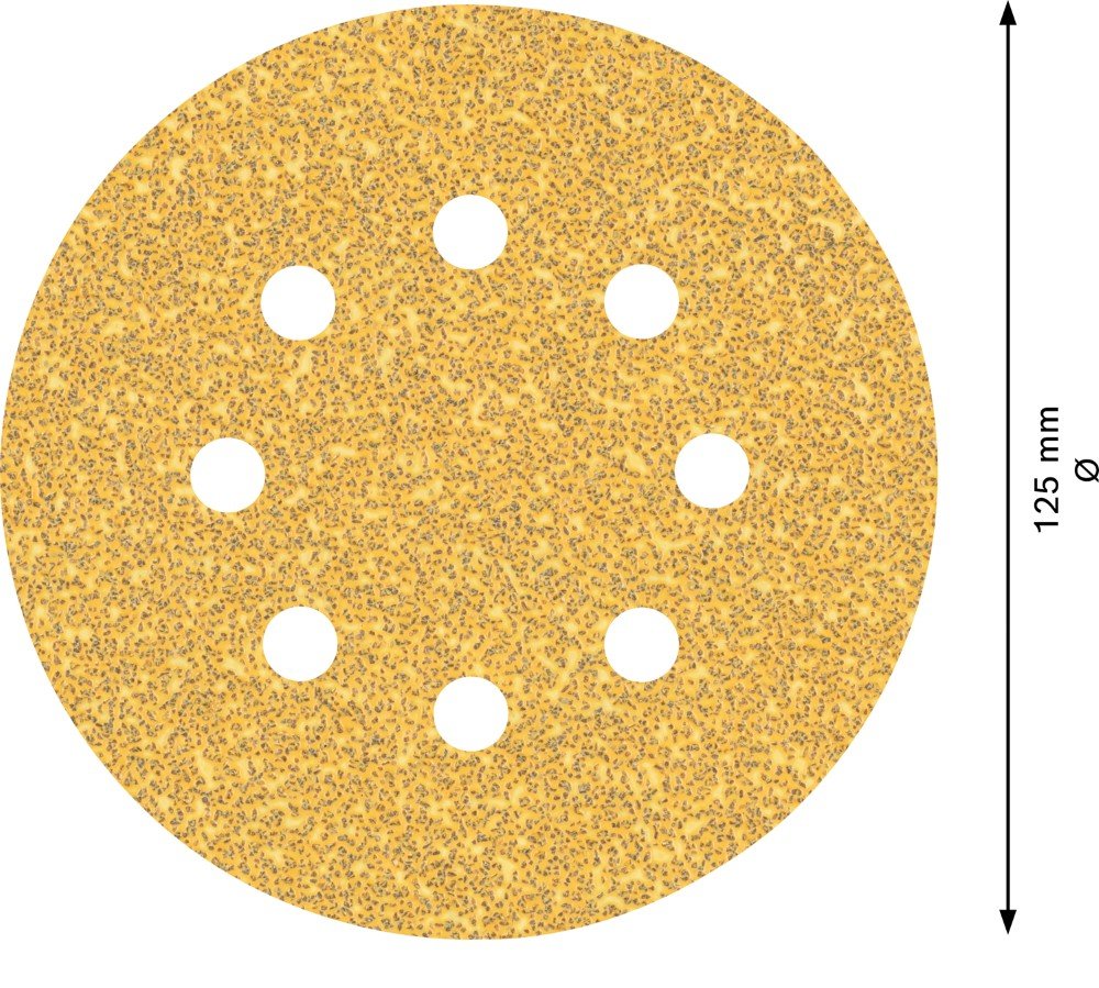Šlifavimo lapeliai BOSCH C470, D=125 mm, K40, 5 vnt.