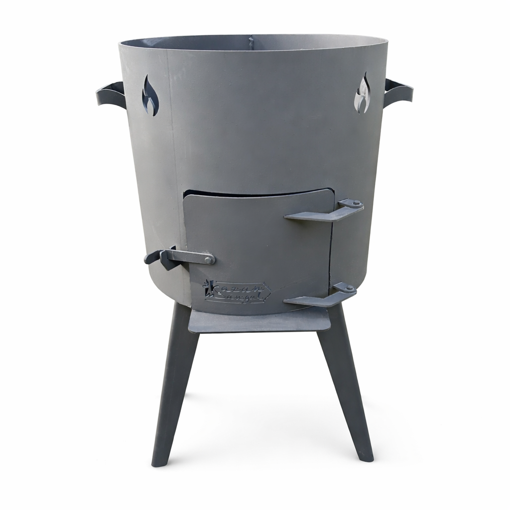 Krosnelė kazanui, be kamino, skersmuo 40cm, aukštis 64cm, plienas