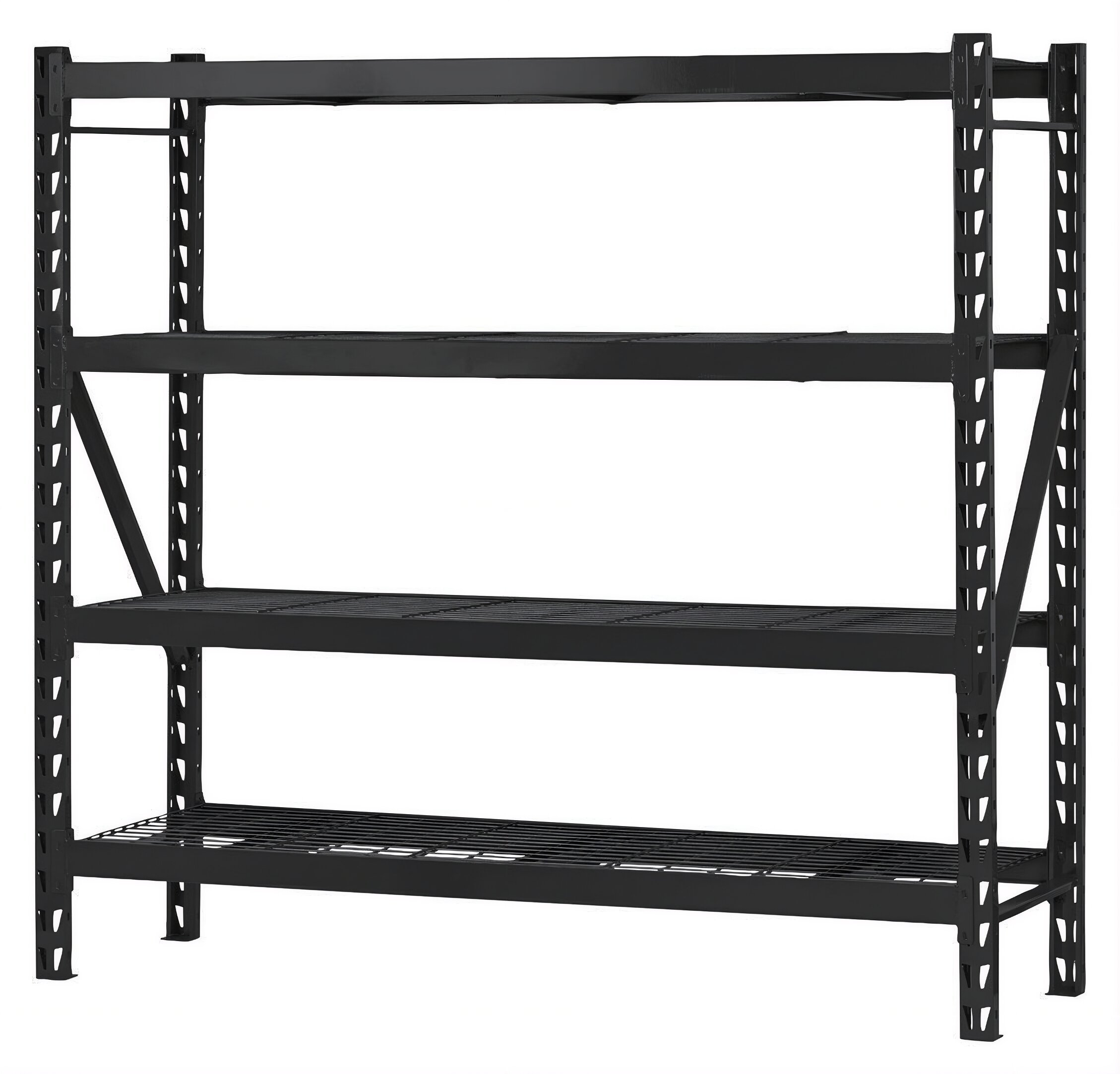 Sandėliavimo lentyna HERVIN EQUIPMENT, 4 lentynos, cinkuota, su grotelėmis, 1600 kg, 1960x610x1830 mm, TC-080-HV