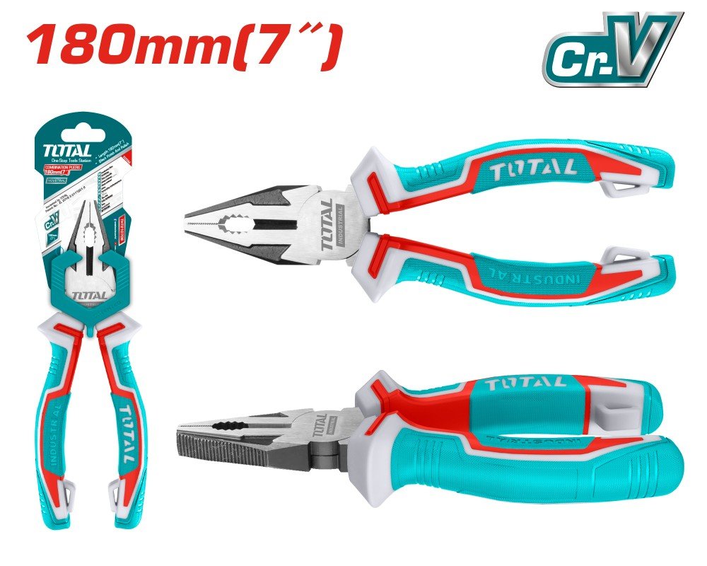 Universalios replės TOTAL, Cr-V, 180 mm., THT210706