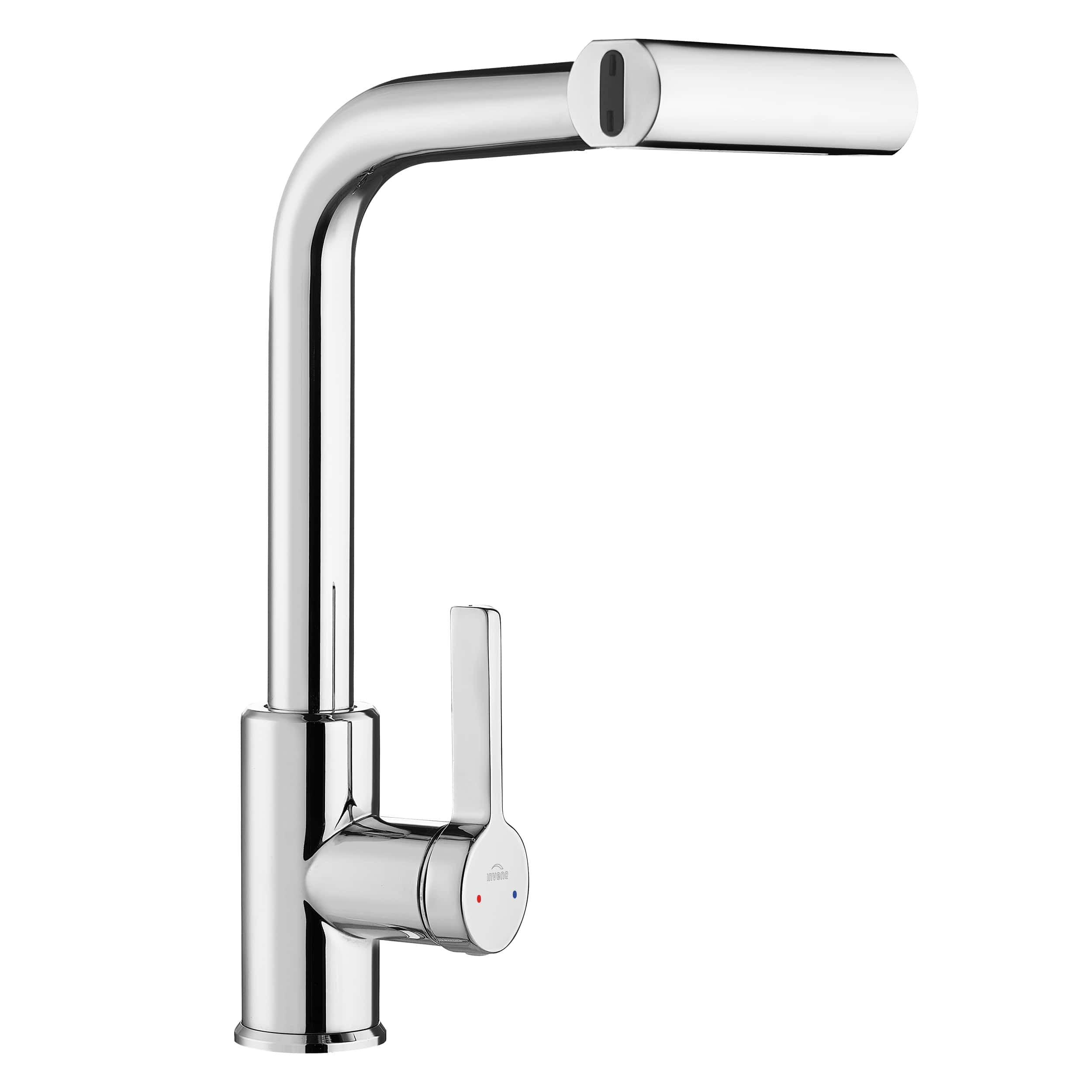 Plautuvės maišytuvas INVENA NELIA, su 4 funkcijų snapeliu, chromuotas, BZ-34-001-A