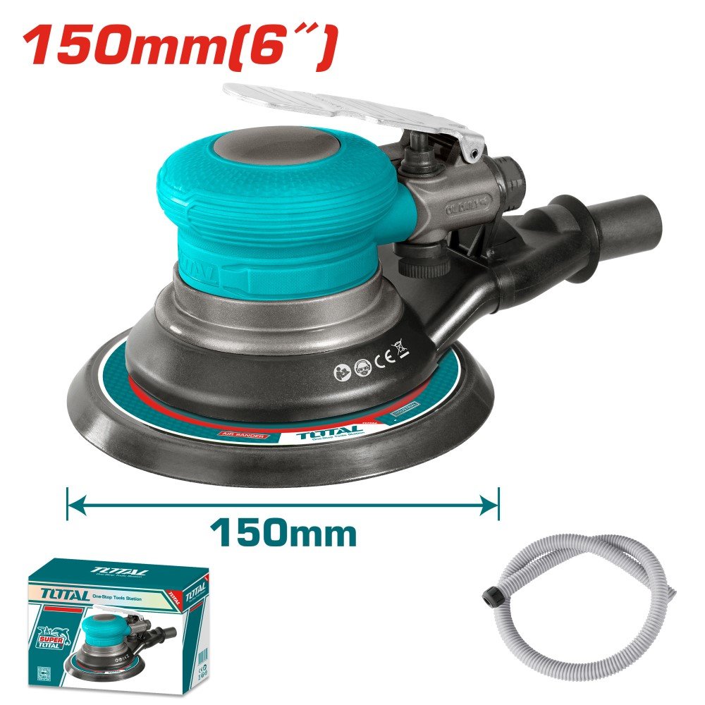 Šlifuoklis TOTAL, 10500 rpm, 6,3 bar, 84 l/min, 150 mm, TAT91512