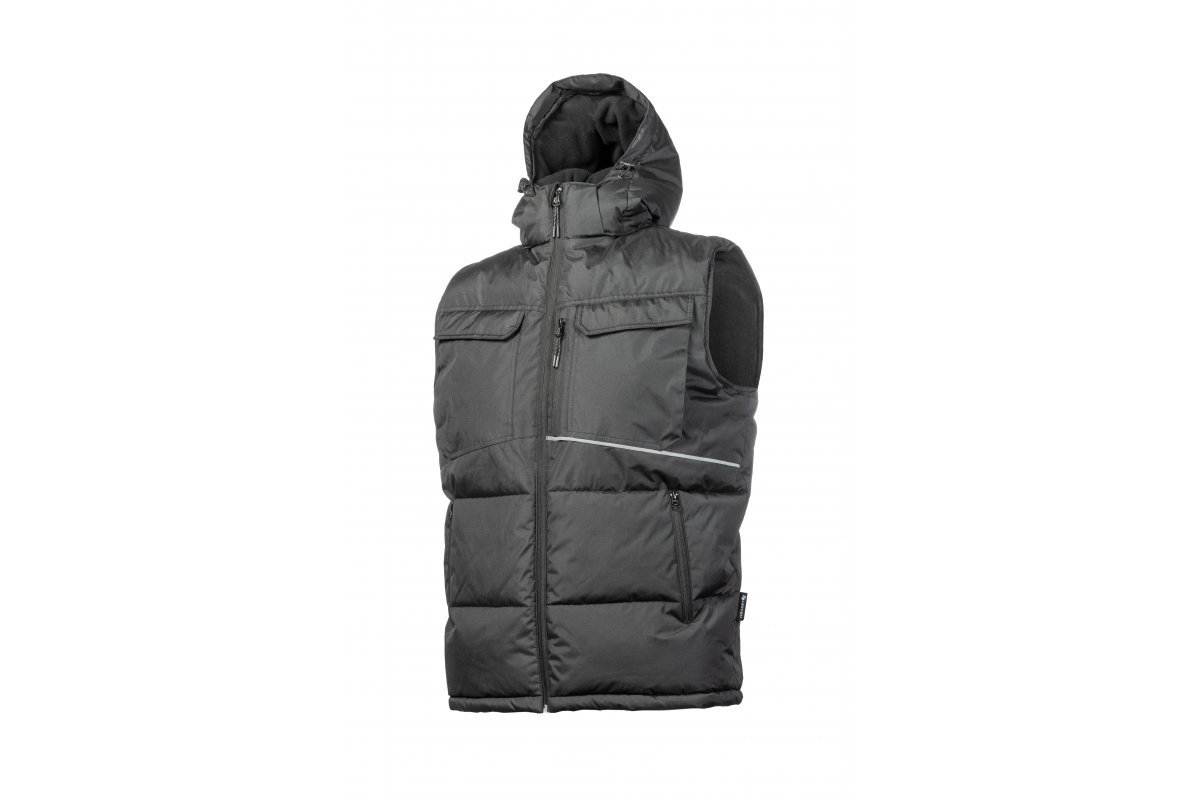 Liemenė HOGERT WORKWEAR Borger, su gobtuvu, juoda spalva, M (50) dydis