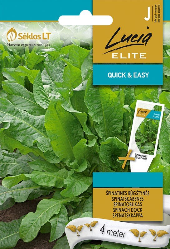 Prieskonių sėklos, LUCIA ELITE ELN-Rūgštynės špinatinės, J, 10 g