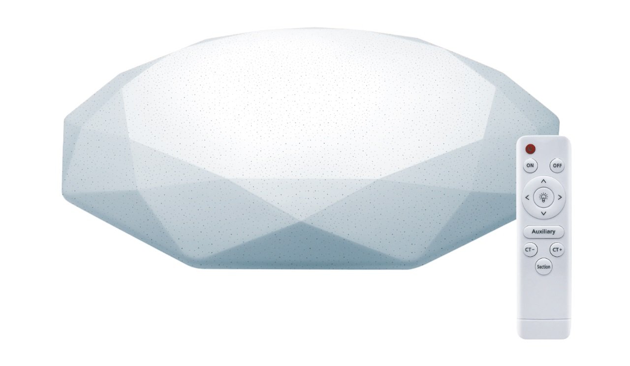 Lubinis LED šviestuvas ORRO, apvalus, su pultu, 2x36 W, 2854-6700 lm, 3000-6500 K, IP20, 220-240 V, 5000x5000x700 mm, CE32-36