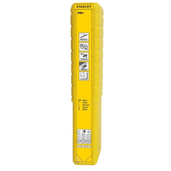 Nerūdijančio plieno suvirinimo elektrodai STANLEY ADV S, 2,5 mm, 57 vnt.