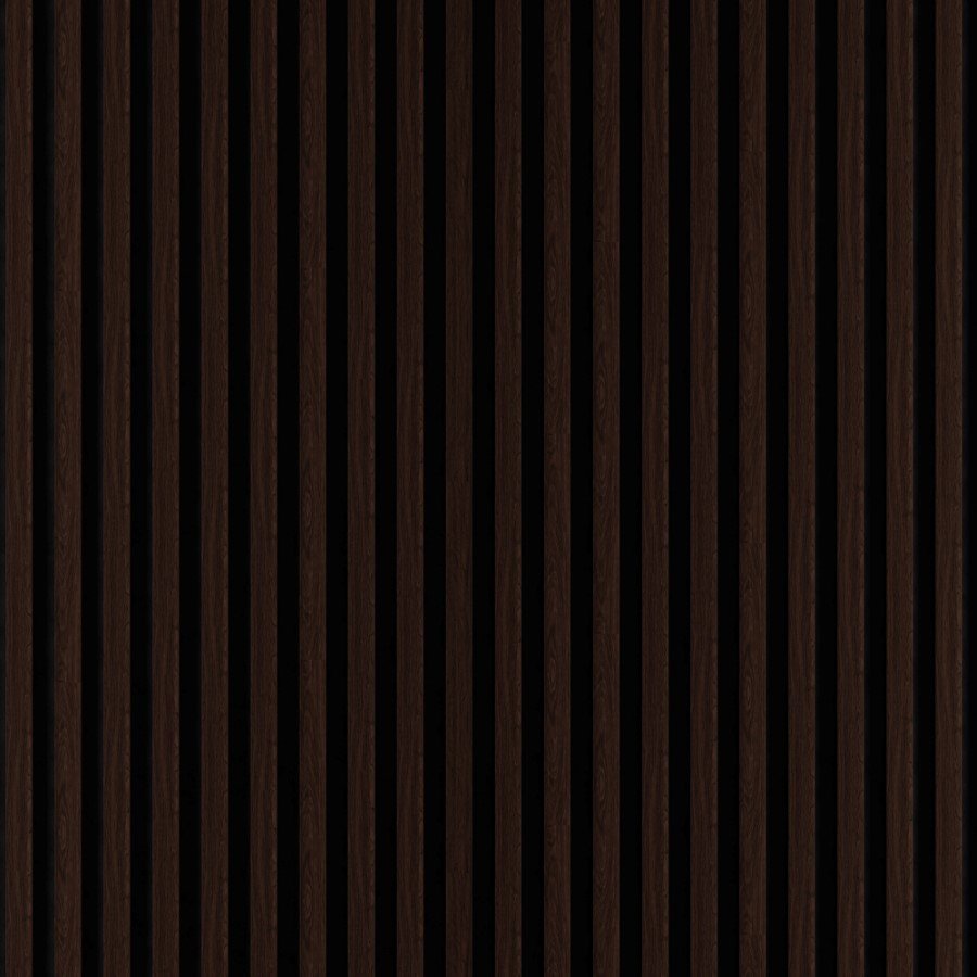 Akustinė dailylentė SoDec 2700x300 6L ST R2 black/dark oak 