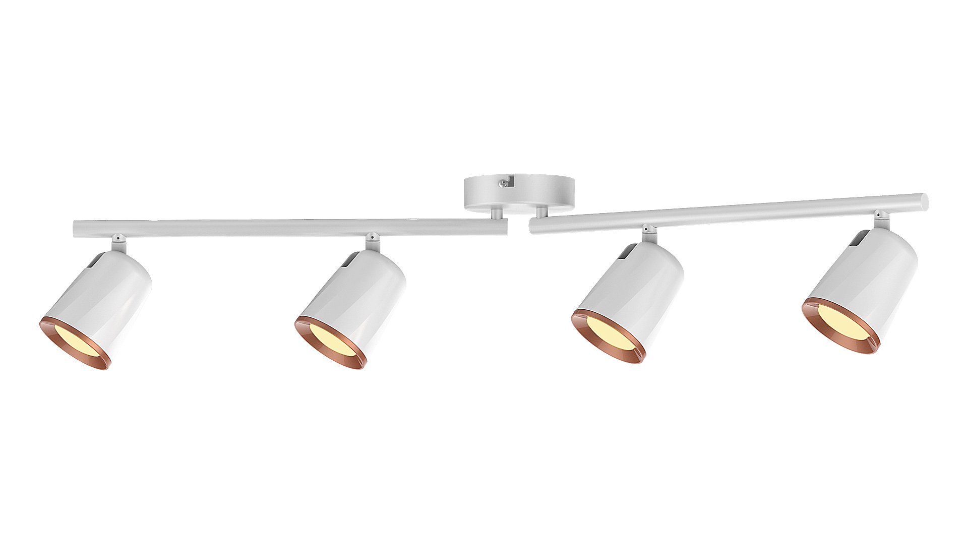 Kryptinis šviestuvas RABALUX Solange, LED, 4 x 6W, 230V, 3000K, 4 x 380 lm, IP20, metalinis, baltos sp., 840 x 110 x 100 mm, 5048