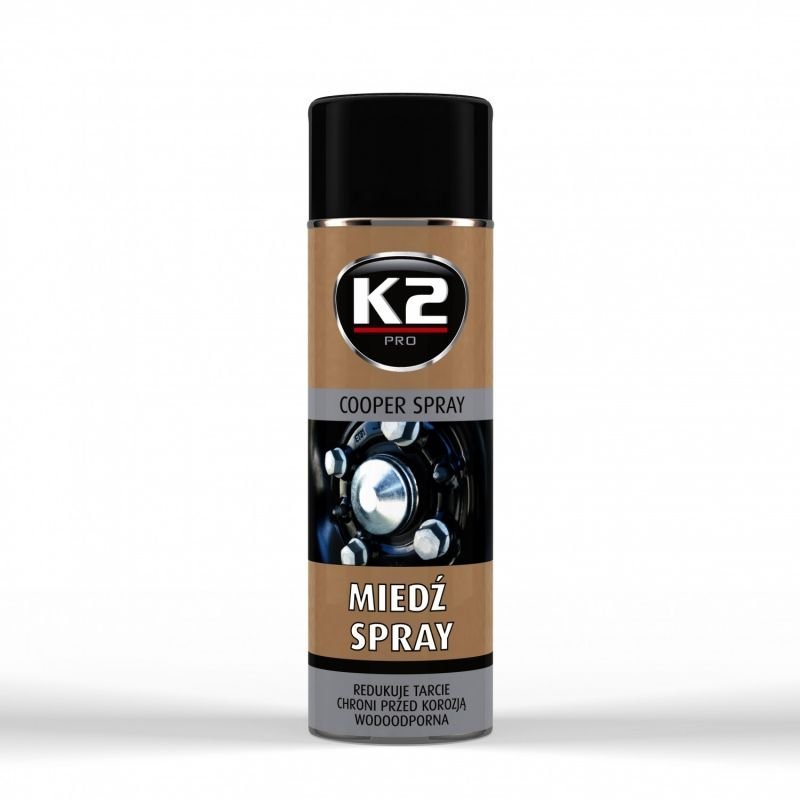 Tepalas K2 Copper spray, atsparus aukštai temperatūrai ir vandeniui, 400 ml