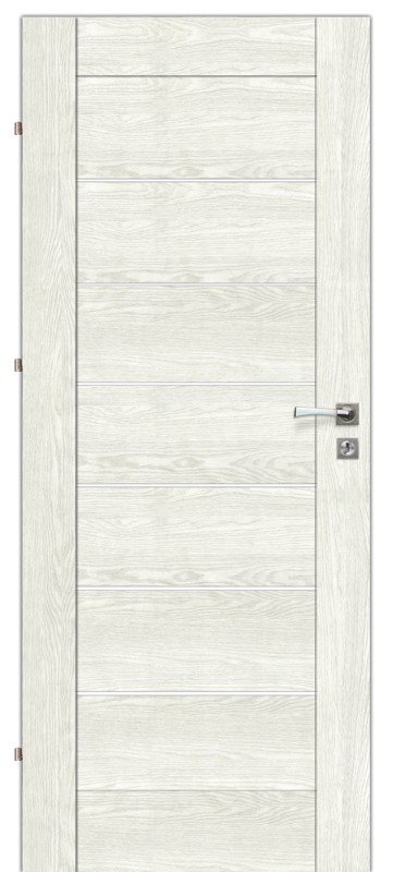 Laminuotos vidaus durys su užlaida VOSTER Della 70, dešininės, spalva Canadian oak, matmenys 2030 x 844 x 40 mm