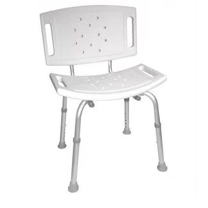 Kėdė vonios kambariui, su atlošu, reg.aukštis 35-53 cm, plotis 30 cm, ilgis 50 cm, 380002