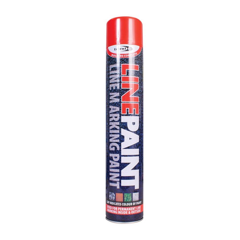 Linijų žymėjimo dažai BOND IT Line Marker Paint, 750 ml, raudonos sp.