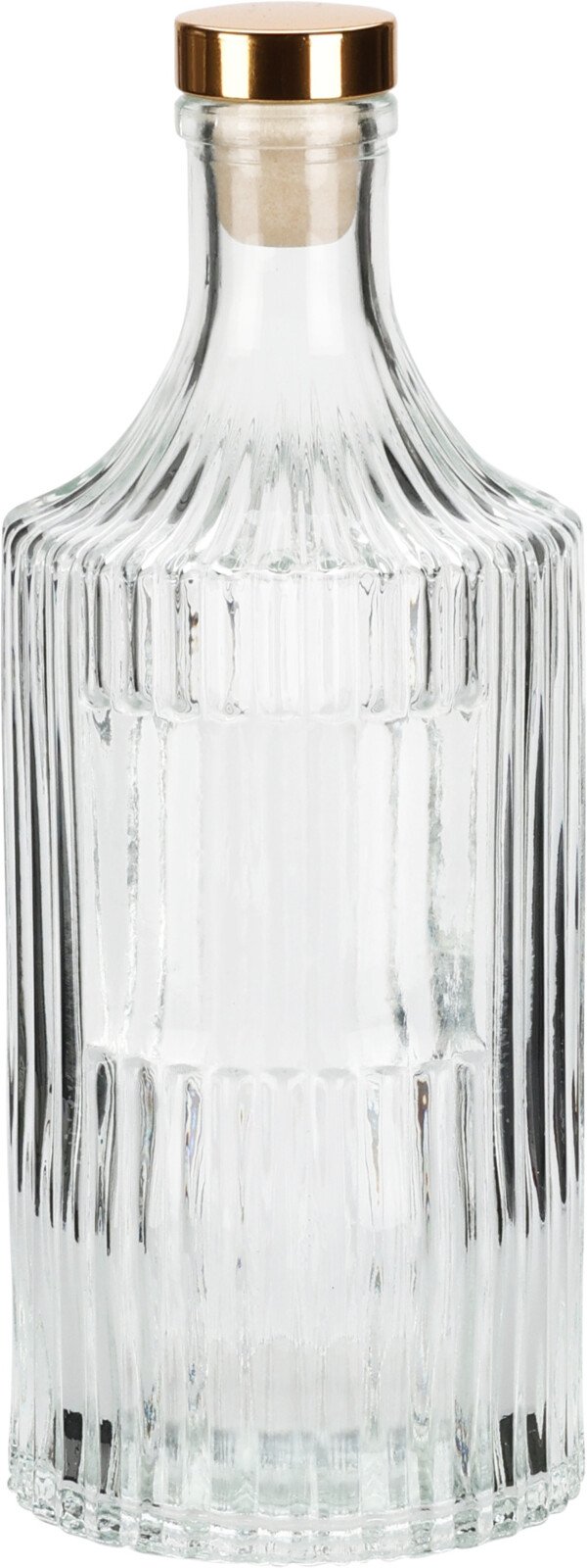 Butelis su auksiniu kamščiu, 500 ml, stiklas