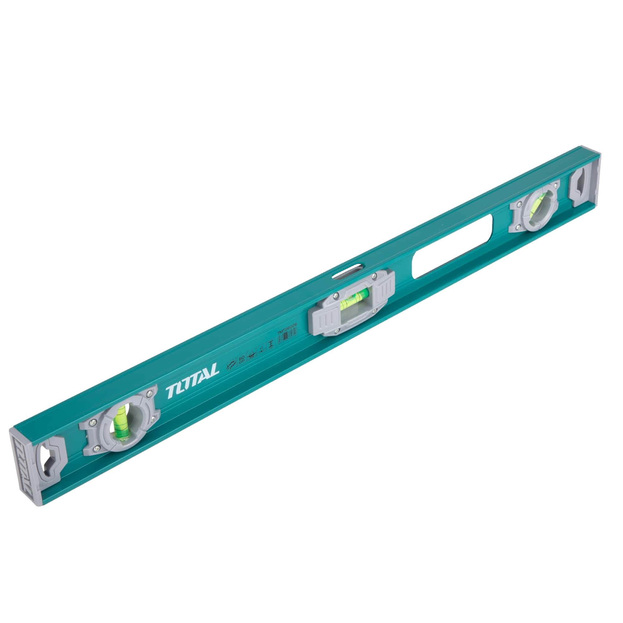 Gulsčiukas TOTAL, magnetinis, 3 akutės, aliumininis korpusas, storis 2 mm, 60 cm, TMT26026