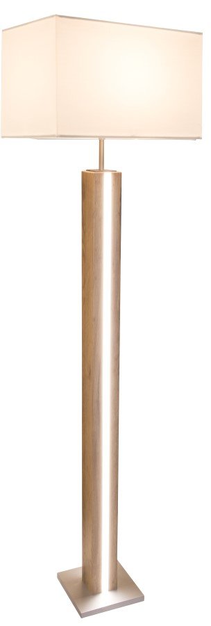 Toršeras GLOBO FOREST, 1xE27, 40W, 230V, stovas LED, 17W, 230V, 1900 lm, 3000K, su jungtuku, dimeriuojamas, 400x270x1500 mm, stovas MDF medžio imitacija,  smėlio sp.