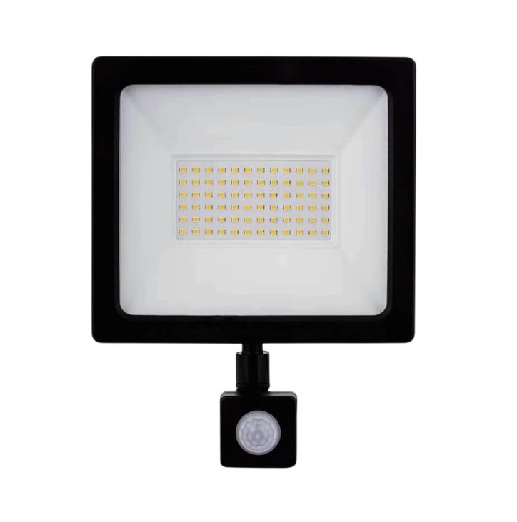 LED prožektorius ORRO ECO 51149, su judesio davikliu, 50W, 4000lm, 4000K, IP65, A172180035