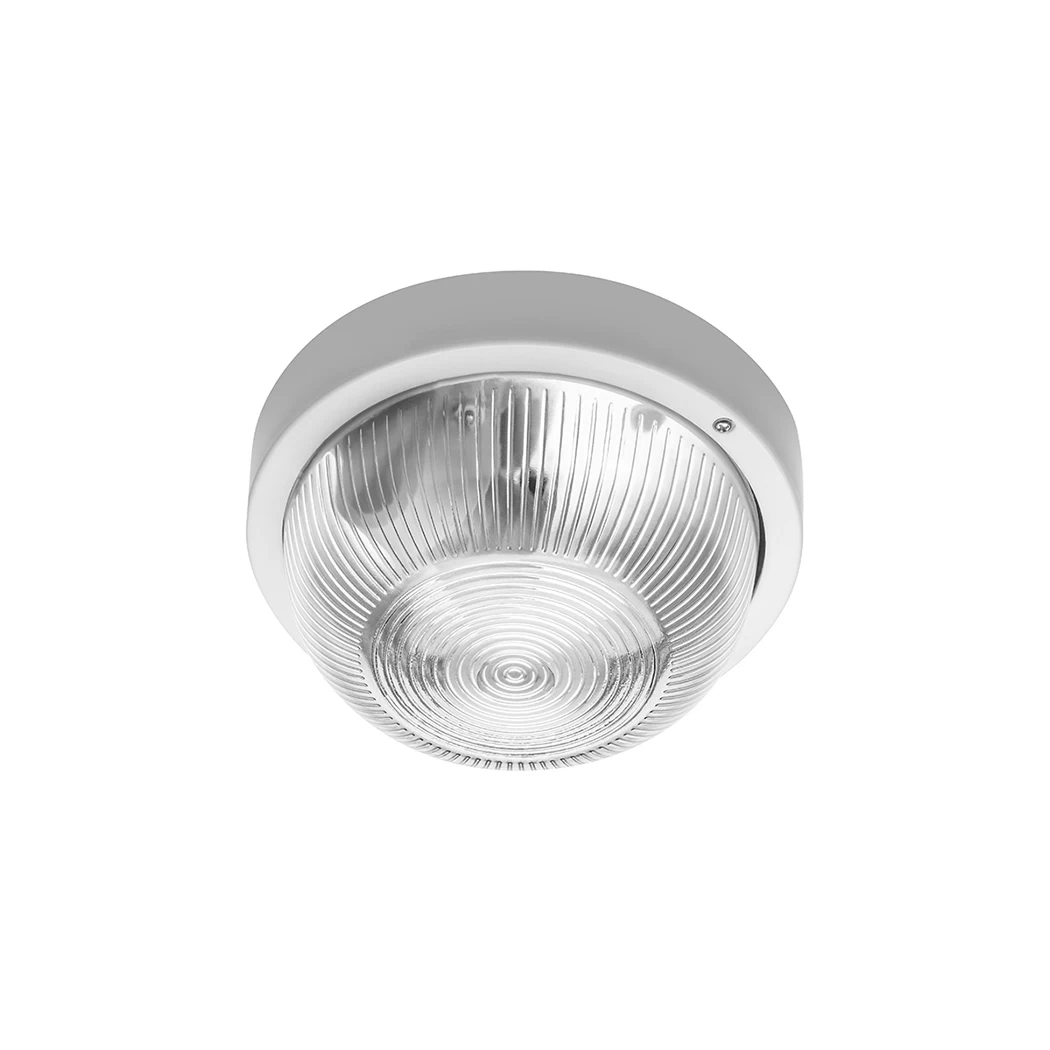 Specialiųjų patalpų šviestuvas GTV Ibiza, IP44, E27, 40 W, 220-240V, ABS plastikas/stiklas, apvalus, baltos spalvos, OS-IBBL060-00