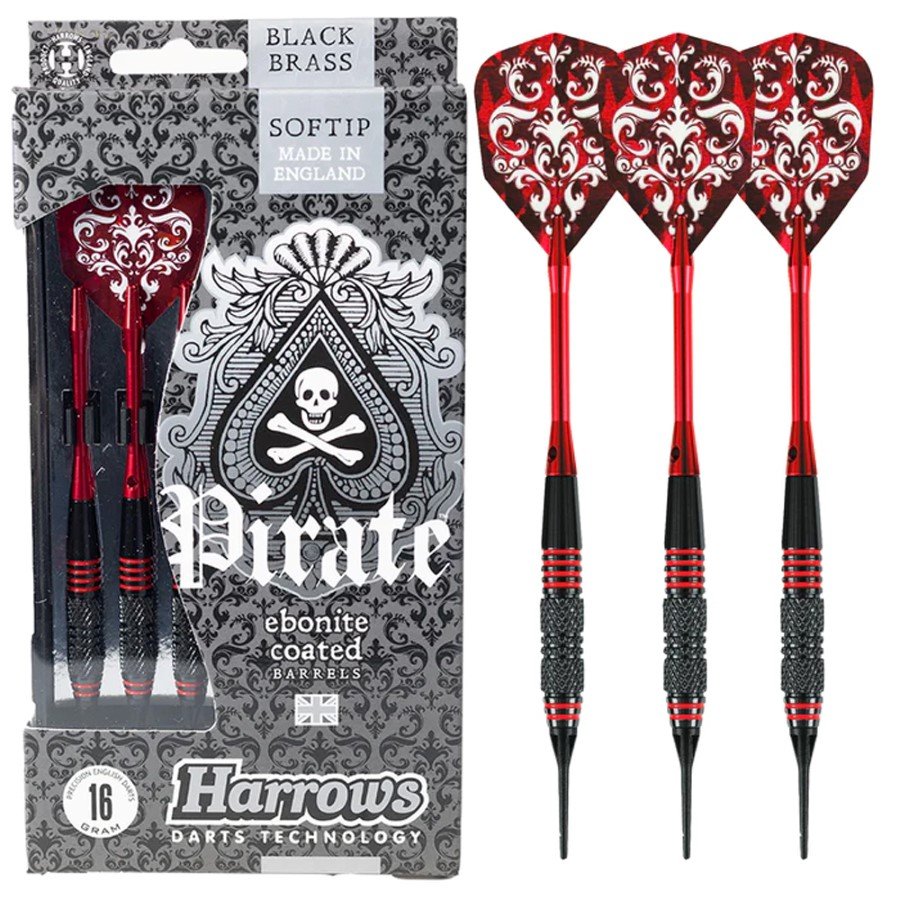 Darts strėlytės HARROWS Pirate, softip, 3x16 g