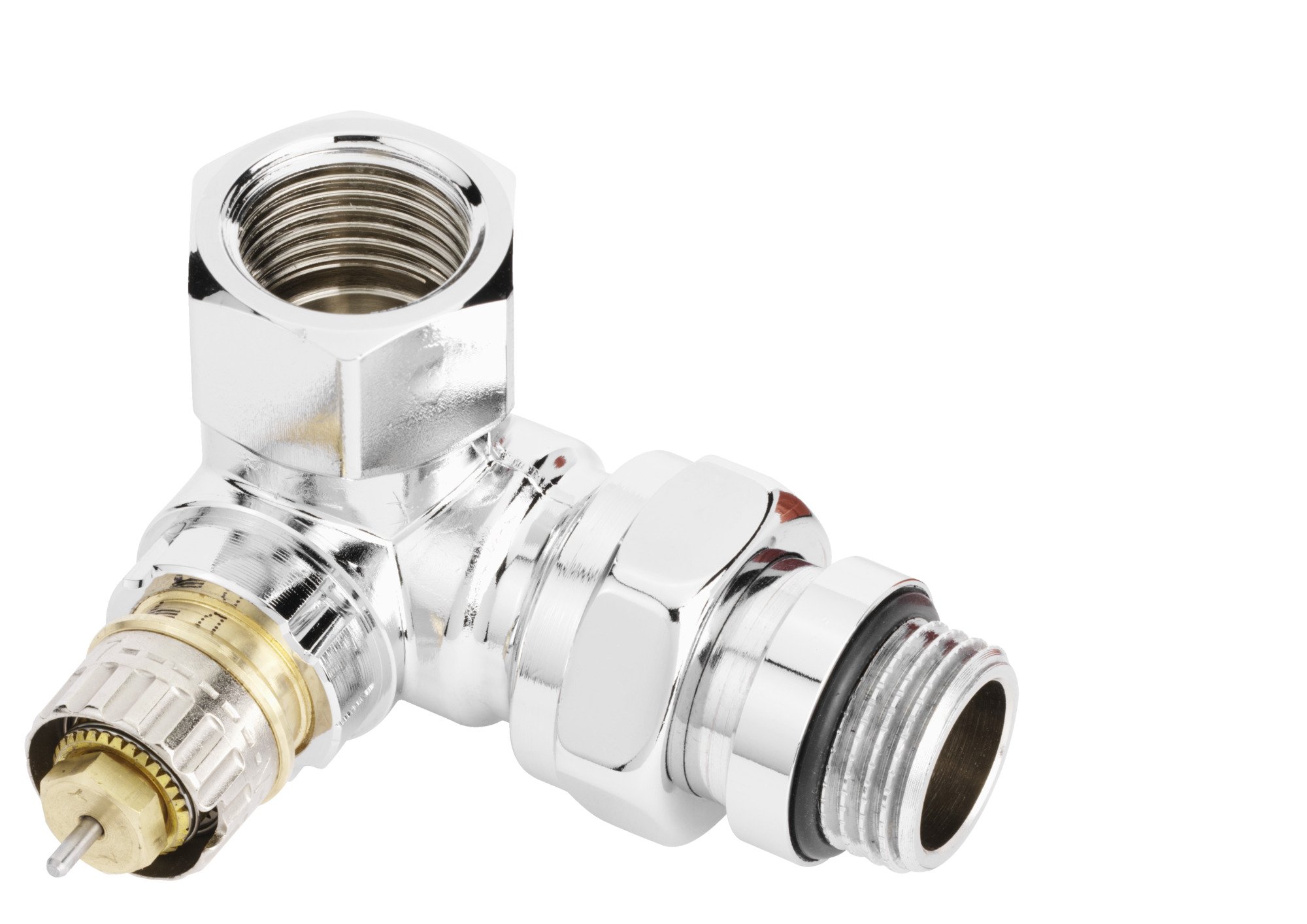 Radiatoriaus vožtuvas DANFOSS RA-NCX, DN15, chromuotas, dešinysis, 013G4239