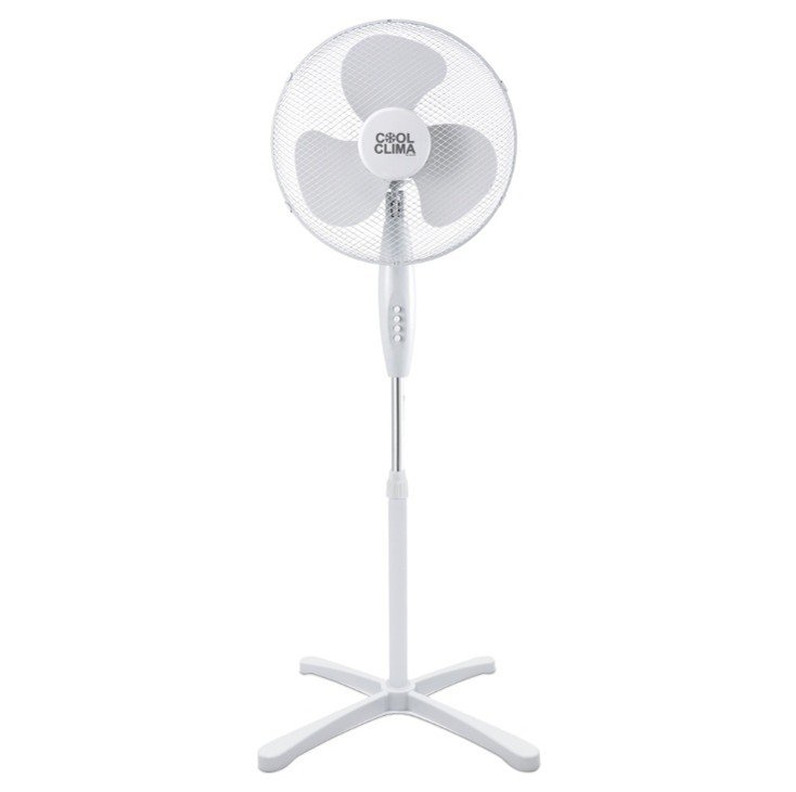 Pastatomas ventiliatorius COOL CLIMA, 45 W, aukštis 120 cm, baltos sp.