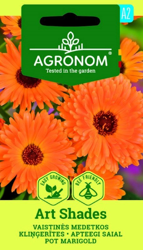 Gėlių sėklos, AGRONOM Medetkos vaistinės ART SHADES, 1 g.