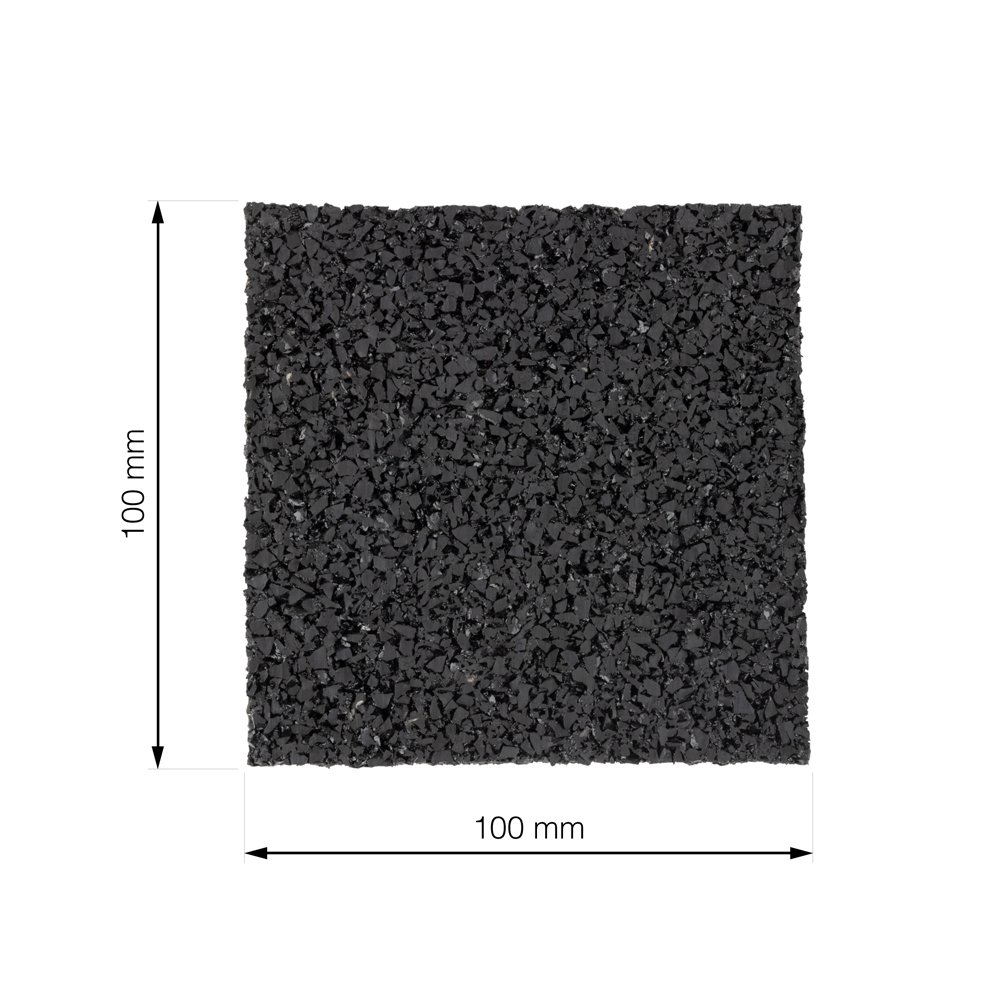 Antivibracinis kilimėlis WALTECO, 100 x 100 x 15 mm