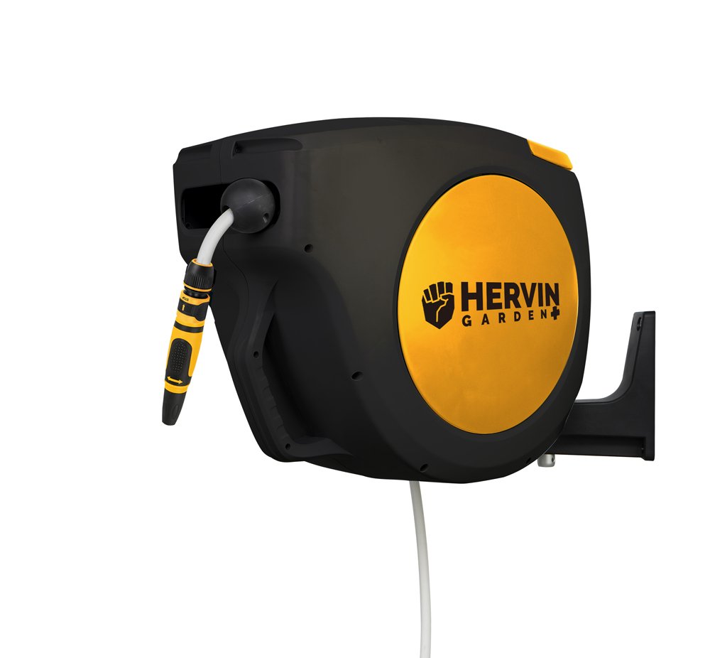 Ritė žarnai montuojama prie sienos HERVIN GARDEN+, automatinė, komplekte 30 m žarnos, HG-RK30S