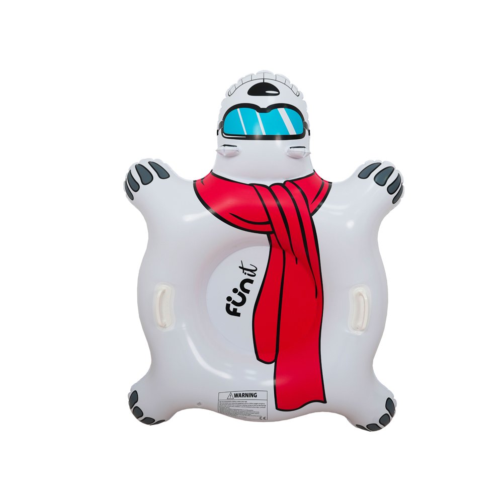 Pripučiama čiuožynė FUN IT Bear, balta, ilgis 122 cm, 72010
